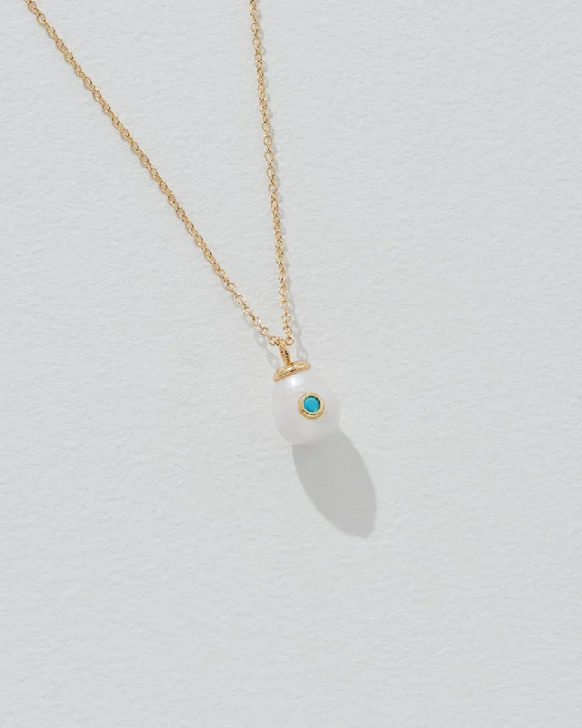 Birthstone Pearl Pendant March