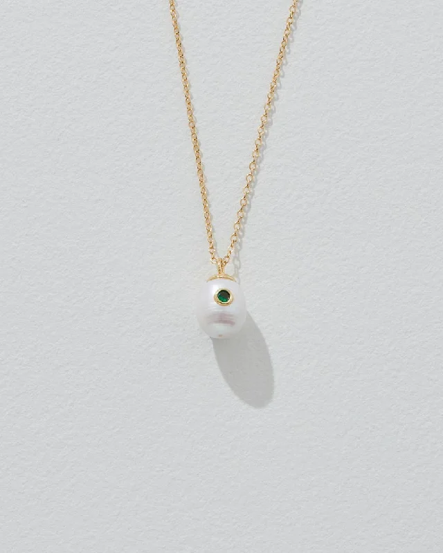 Birthstone Pearl Pendant May