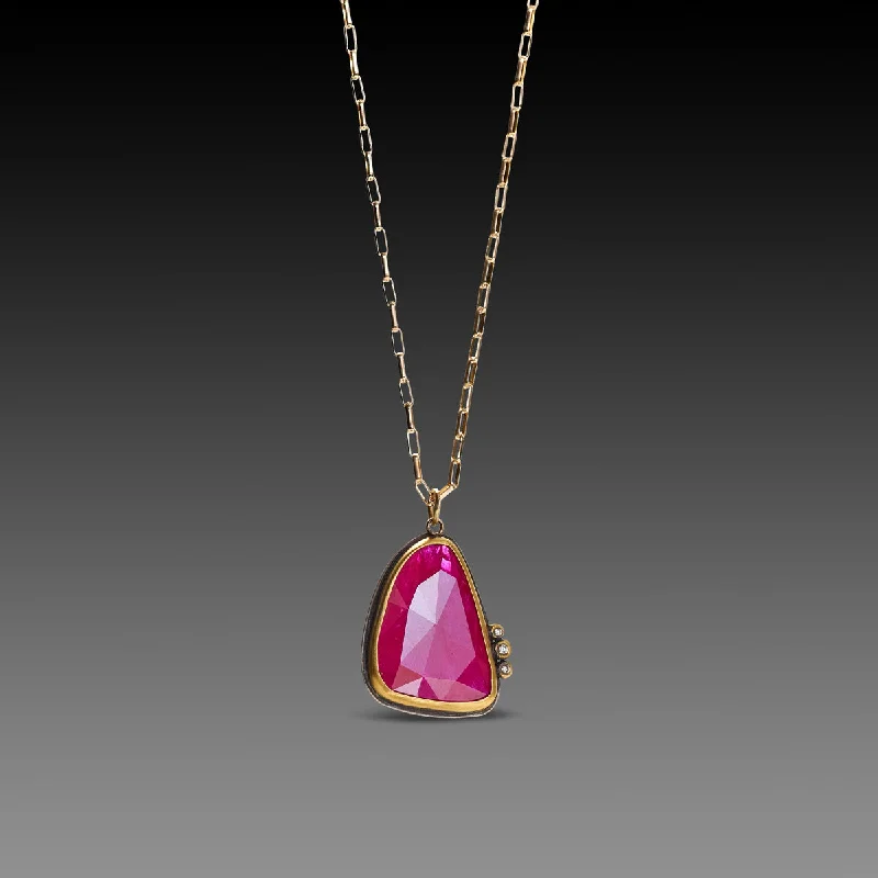 Organic Ruby Necklace