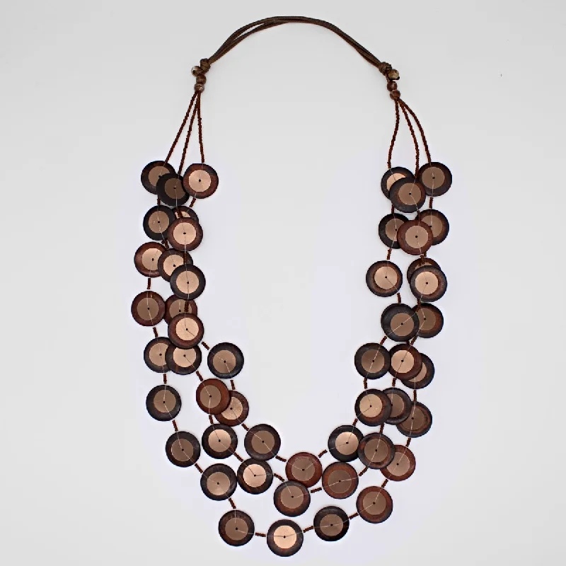 Brown Iridescent Arabella Necklace