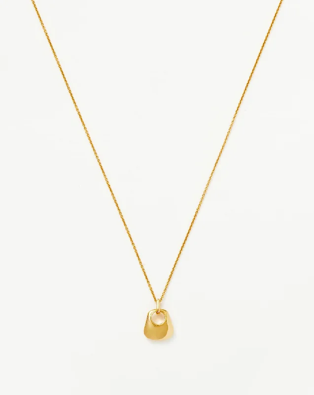 Hera Ridge Mini Pendant Necklace | 18k Gold Vermeil