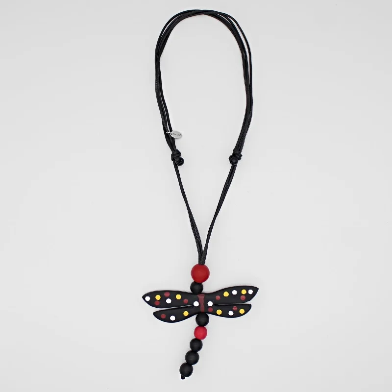 Red Dragonfly Necklace