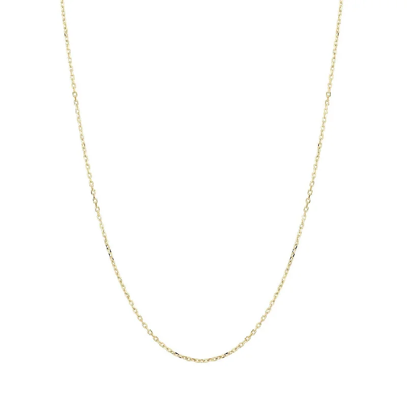 14K Yellow Gold Cable Chain Necklace