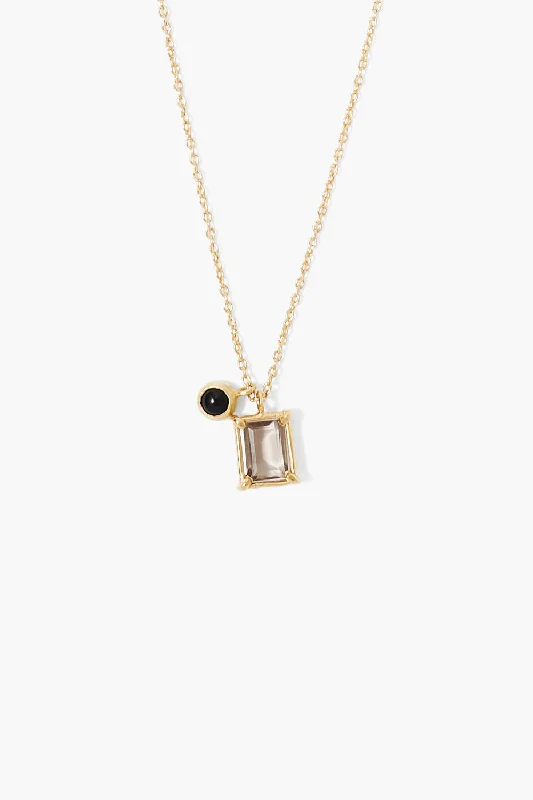 Delilah Pendant Necklace Quartz Mix