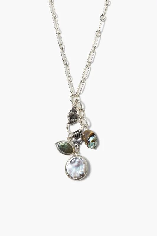 Sardinia Charm Necklace Labradorite