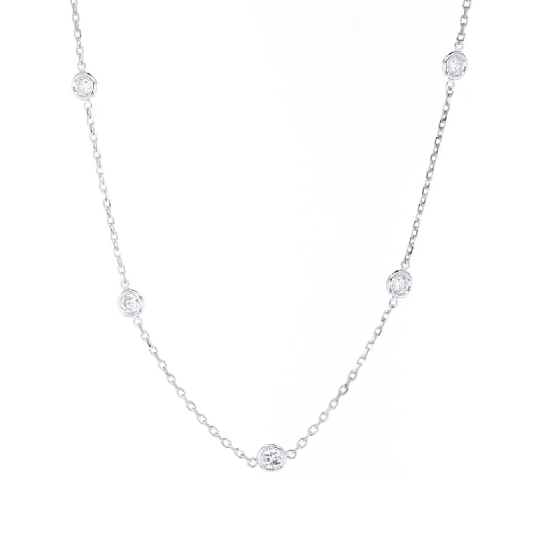 1.13 ctw Diamonds By The Yard Necklace