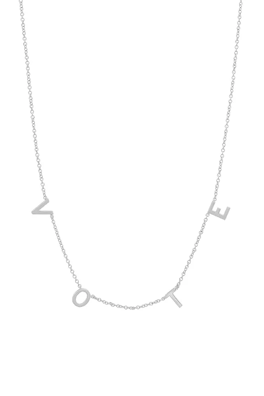 The Silver Vote Necklace x WWAV