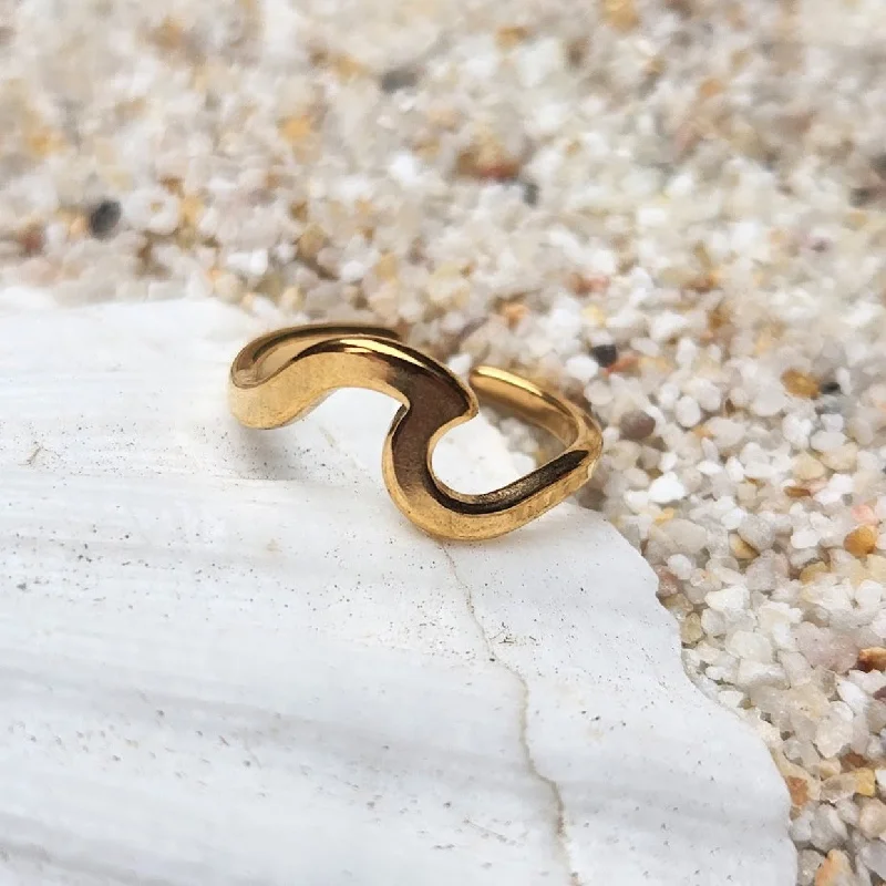 WAVES  - ROSE GOLD / GOLD & SILVER WATERPROOF TOE RINGS