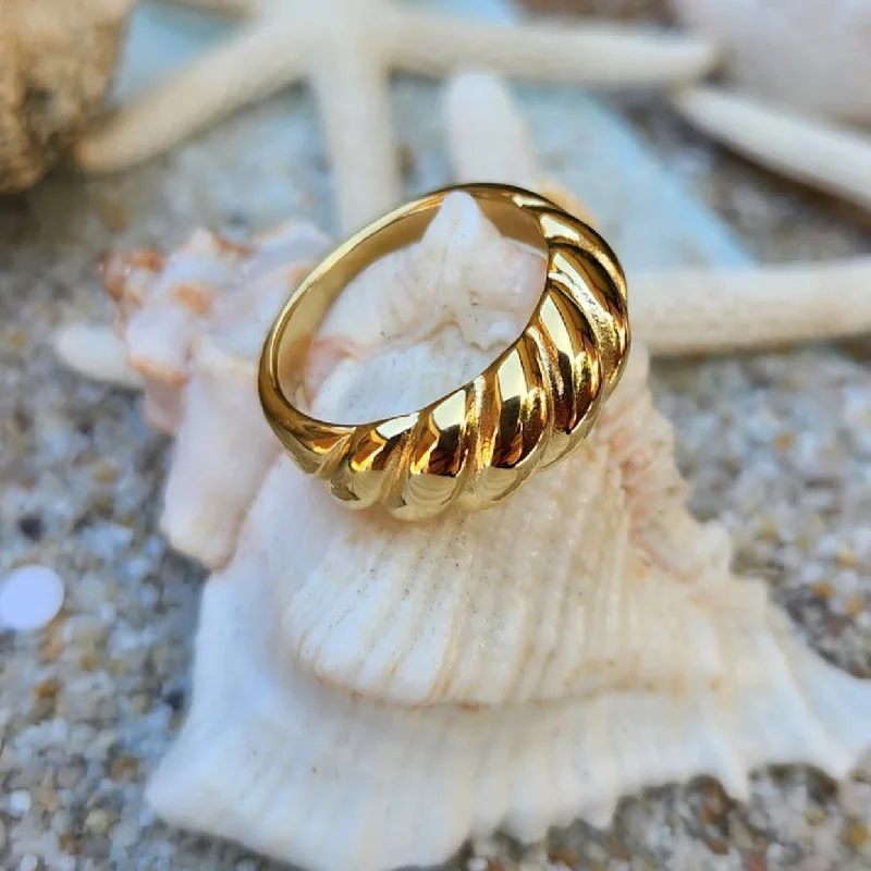 ZANT CROISSANT GOLD -  18K WATERPROOF RING