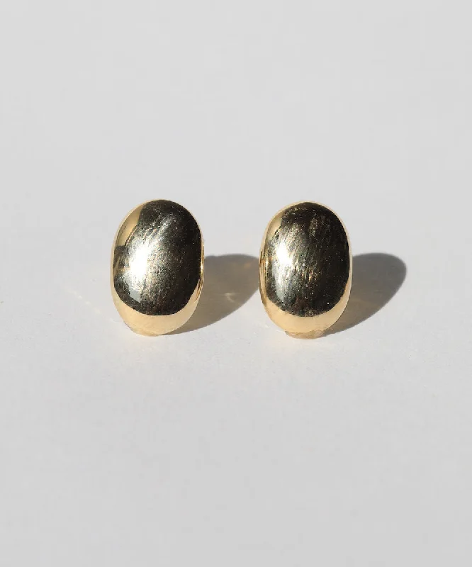 Flat Oval Earrings