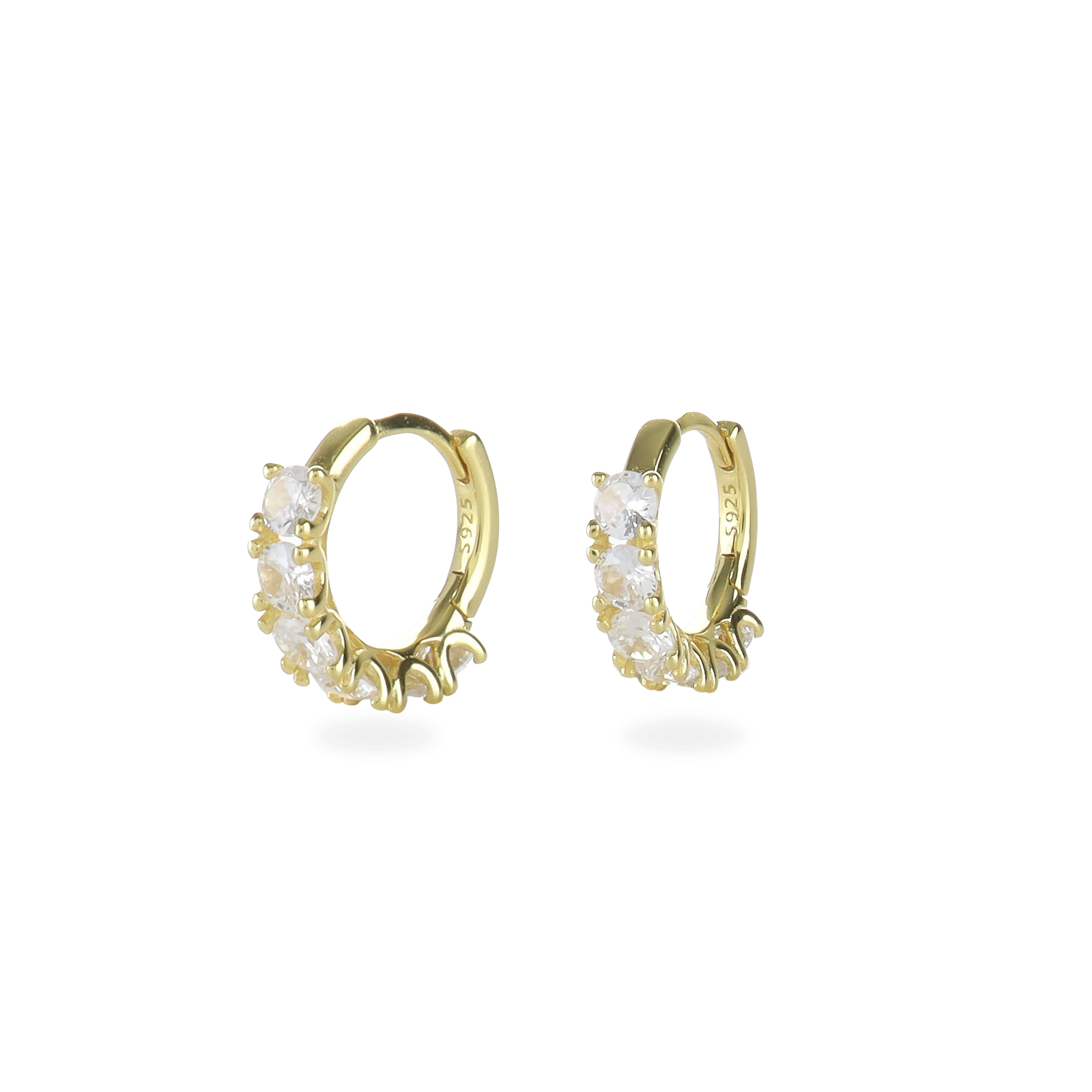 GOLD CROWN HOOPS PIERCINGS