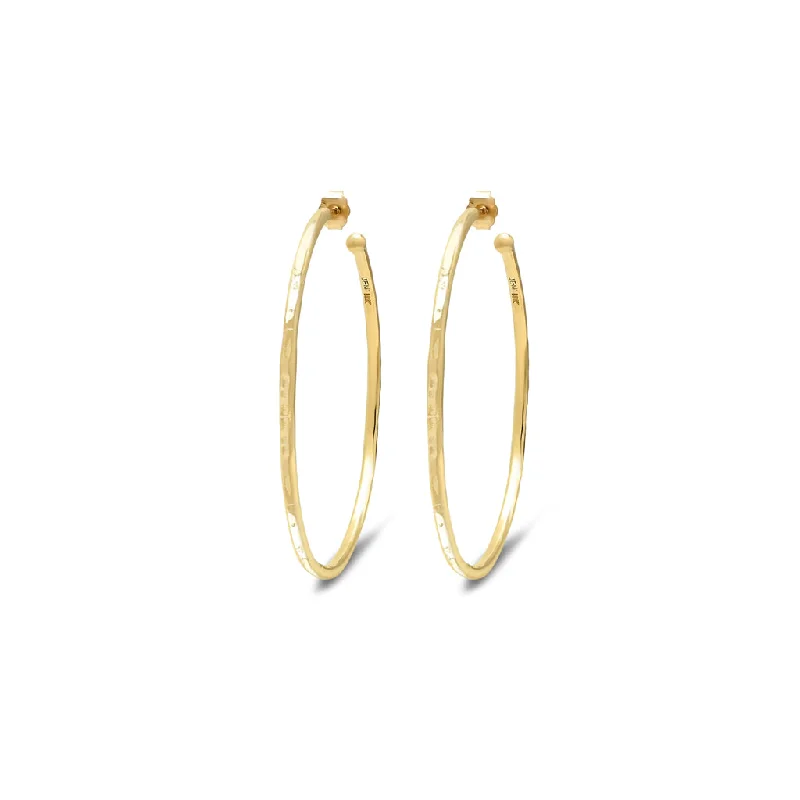 Medium Hammered Hoops