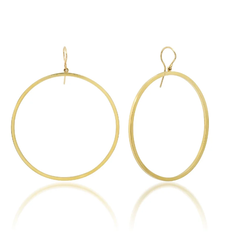 Large Open Circle Earrings