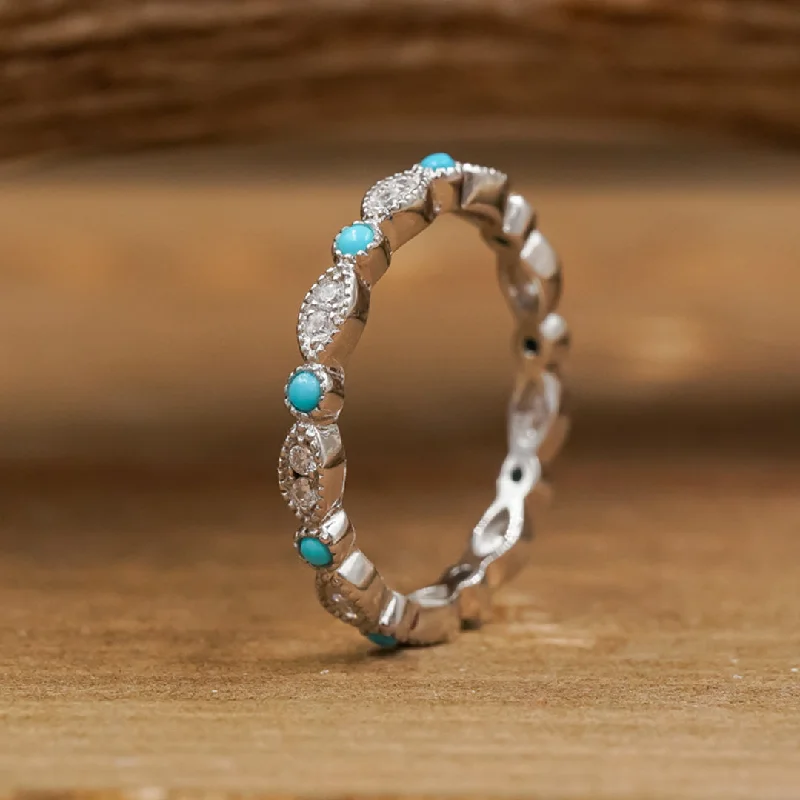 The Turquoise Vintage Stacking Band