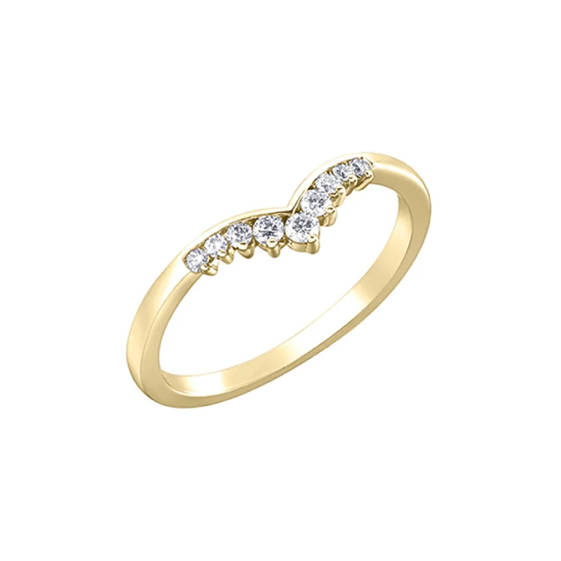 120333 OUT OF STOCK PLEASE ALLOW 3-4 WEEKS FOR DELIVERY 10KT Yellow Gold .15CT TW Diamond Ring