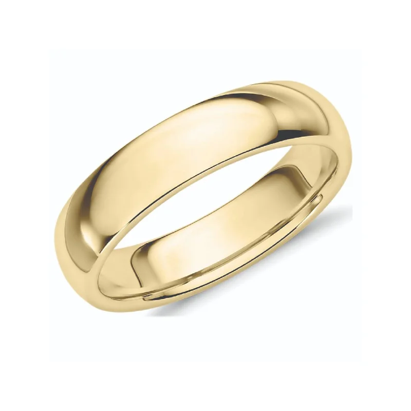 130613 10KT Yellow Gold Size 12 6MM Comfort Fit Band