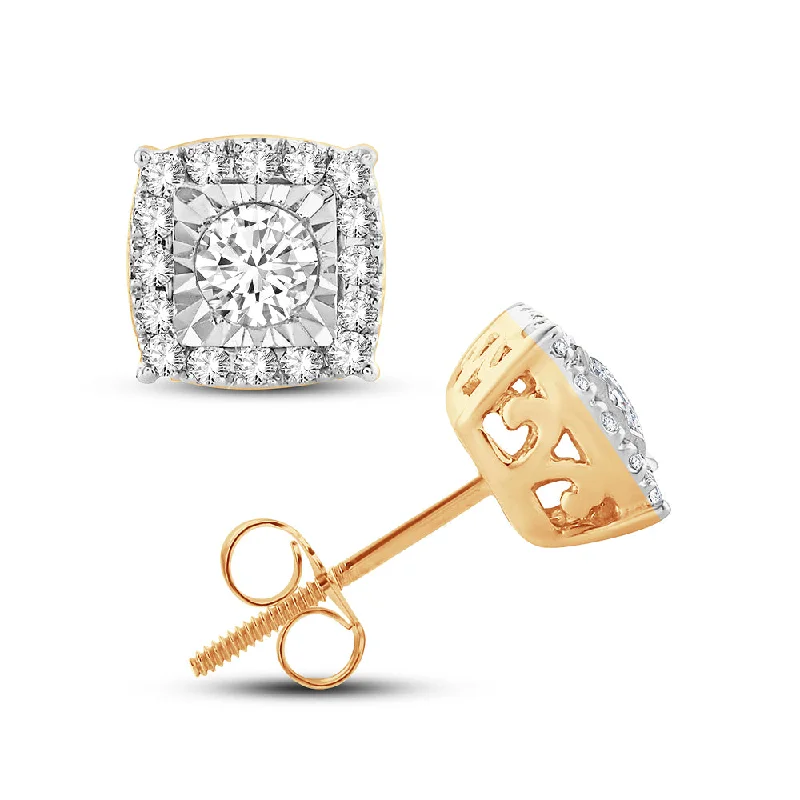 14K 0.50CT DIAM EARRING