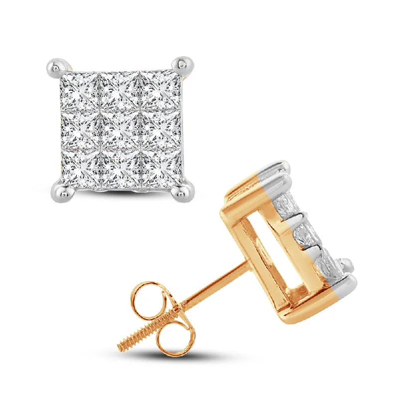 14K 1.00CT Diamond Earring