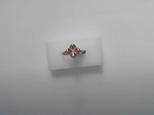 14K Rose Gold 0.06ctw Natural Pink Diamond Ring