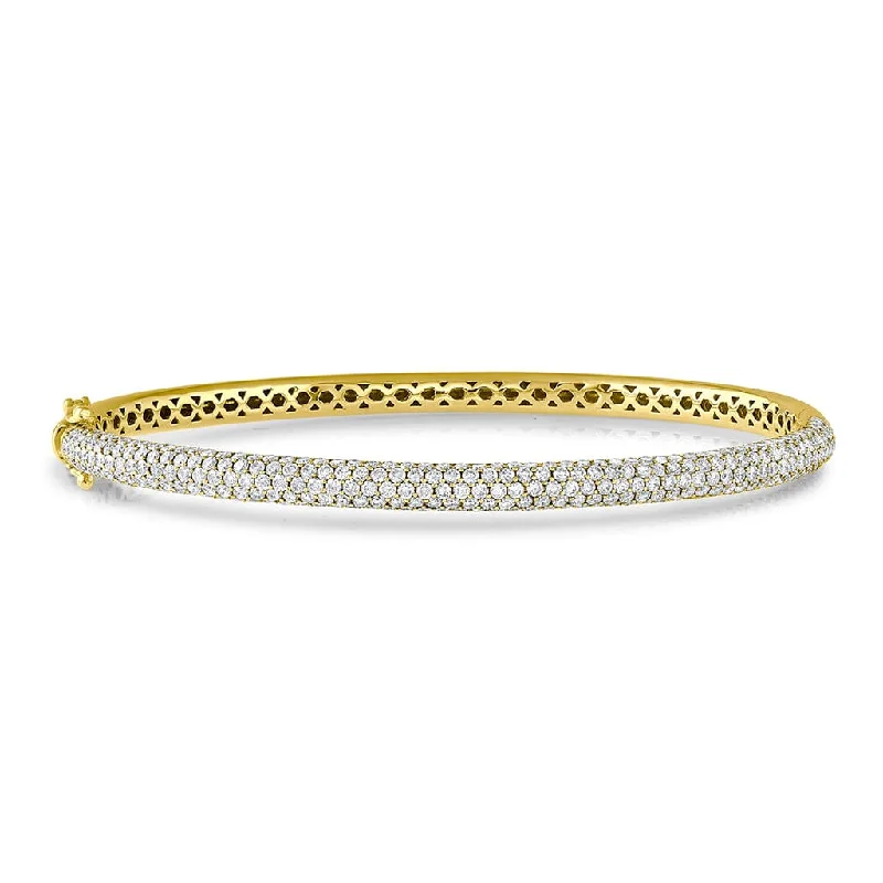 18k Yellow Gold 2.75ctw Bangle Bracelet