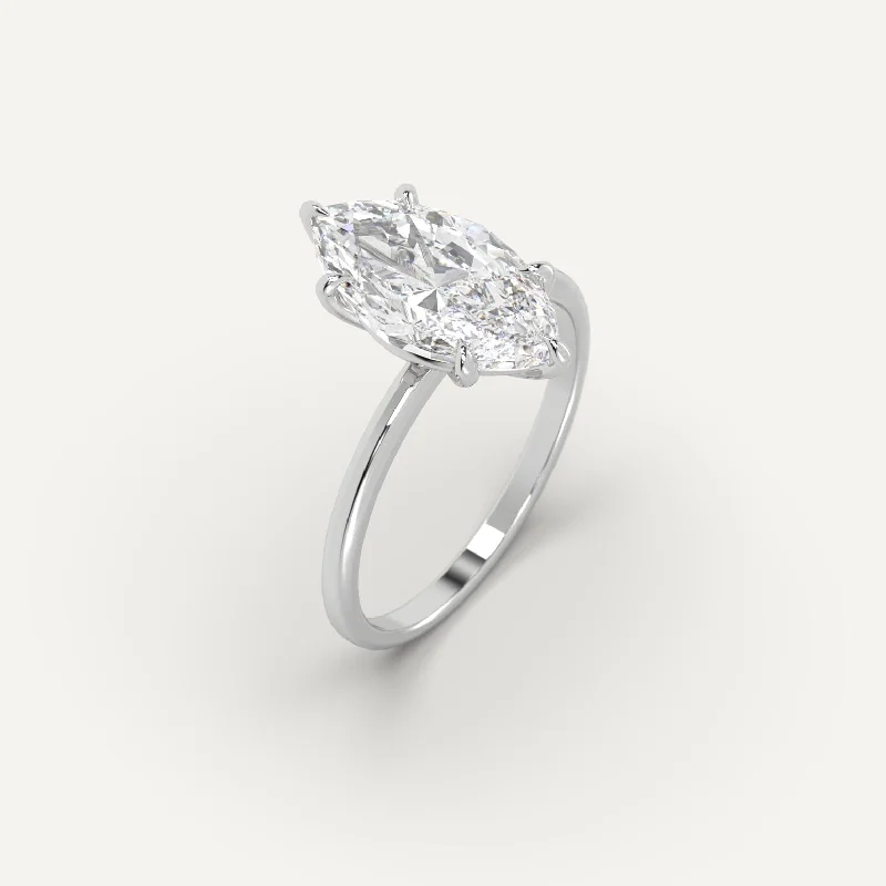 3 carat Marquise Cut Diamond Ring