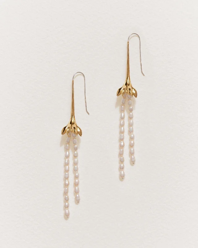 Anemone Pearl Earrings