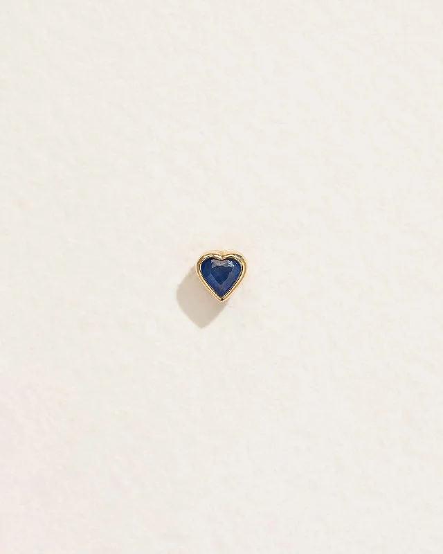 Bezel Heart Standard Stud