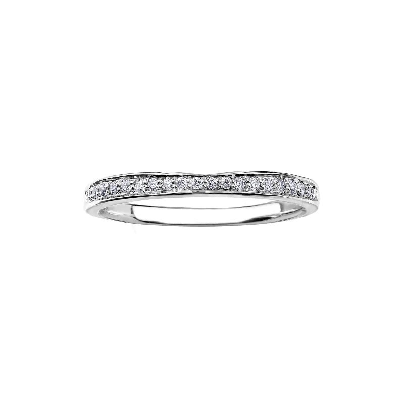 120191 14KT White Gold .10CT TW Diamond Ring