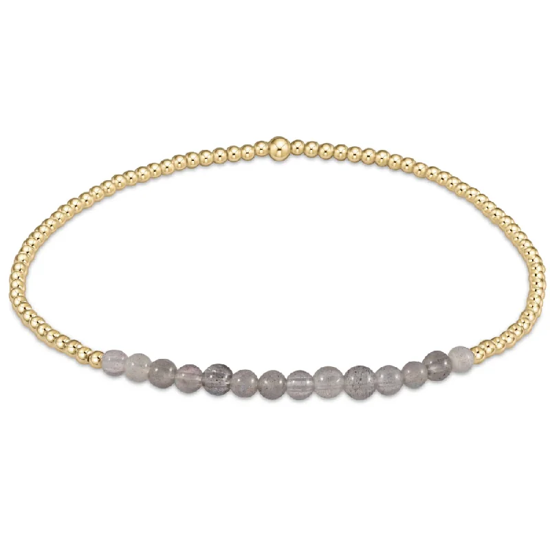 enewton Gold Bliss Gemstone 2mm Bead Bracelet