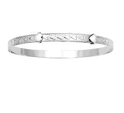 Kiddie Kraft Sterling Silver Heart Bangle Bracelet