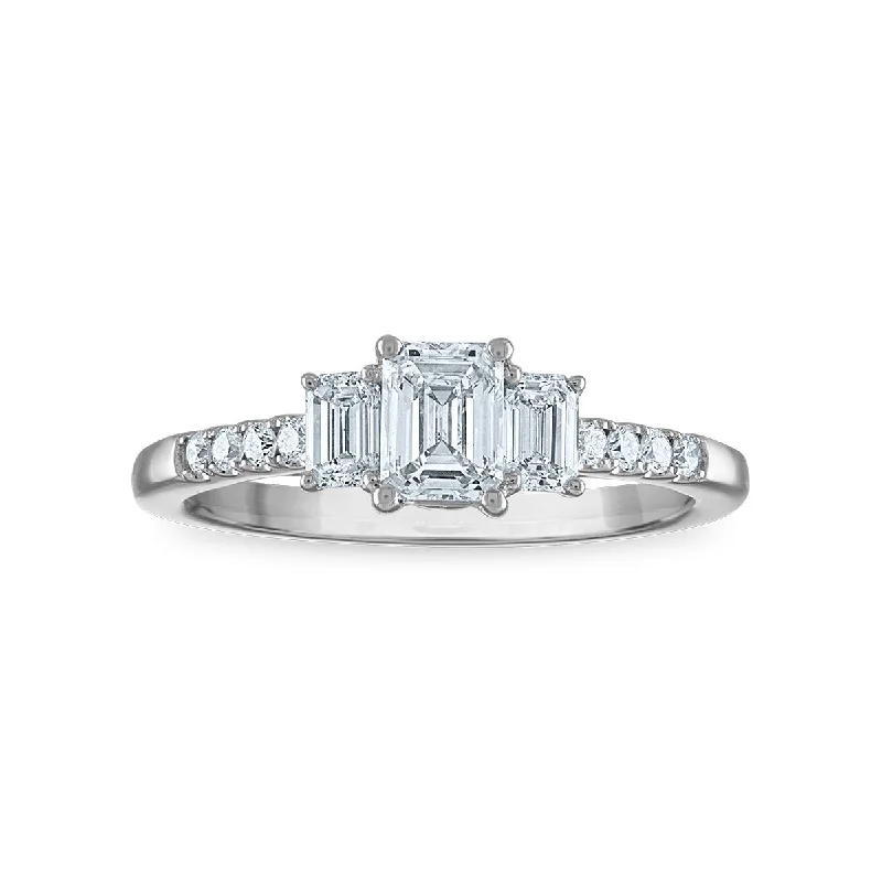 Signature EcoLove 1 CTW Lab Grown Diamond Ring in 14KT White Gold