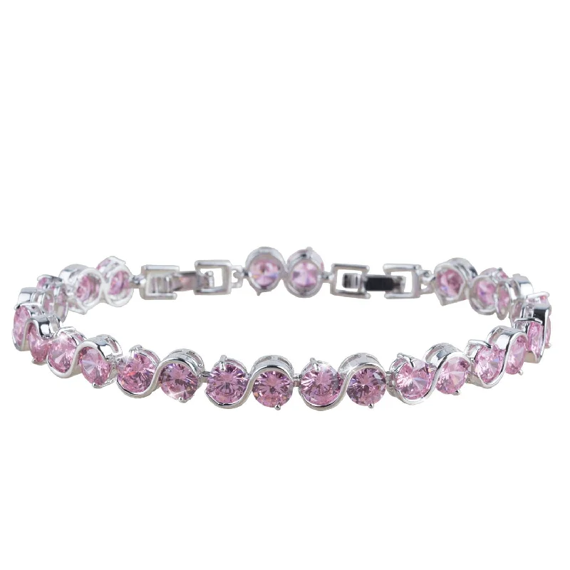 Soprano Pink Rhodium Bracelet