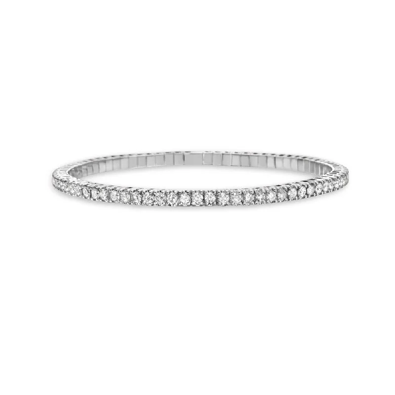 Stretchy Diamond Stackable Tennis Bracelet Cuff (3.25 ct.) in 14K Gold