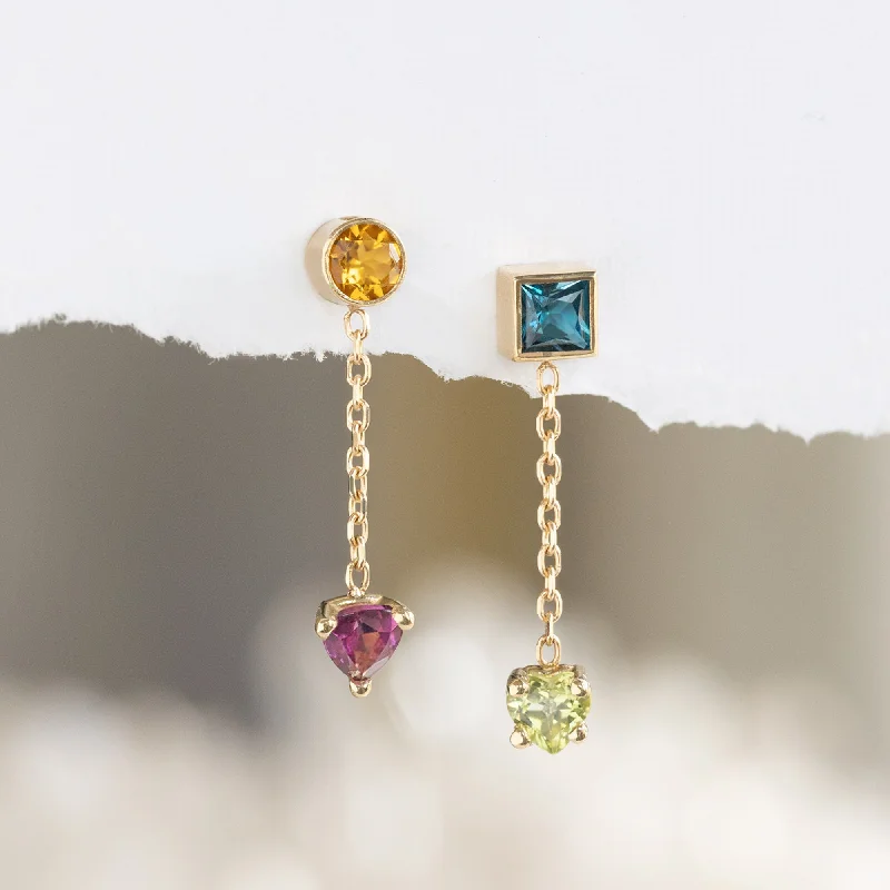 The Candy Gemstone Earrings | 10K Yellow Gold