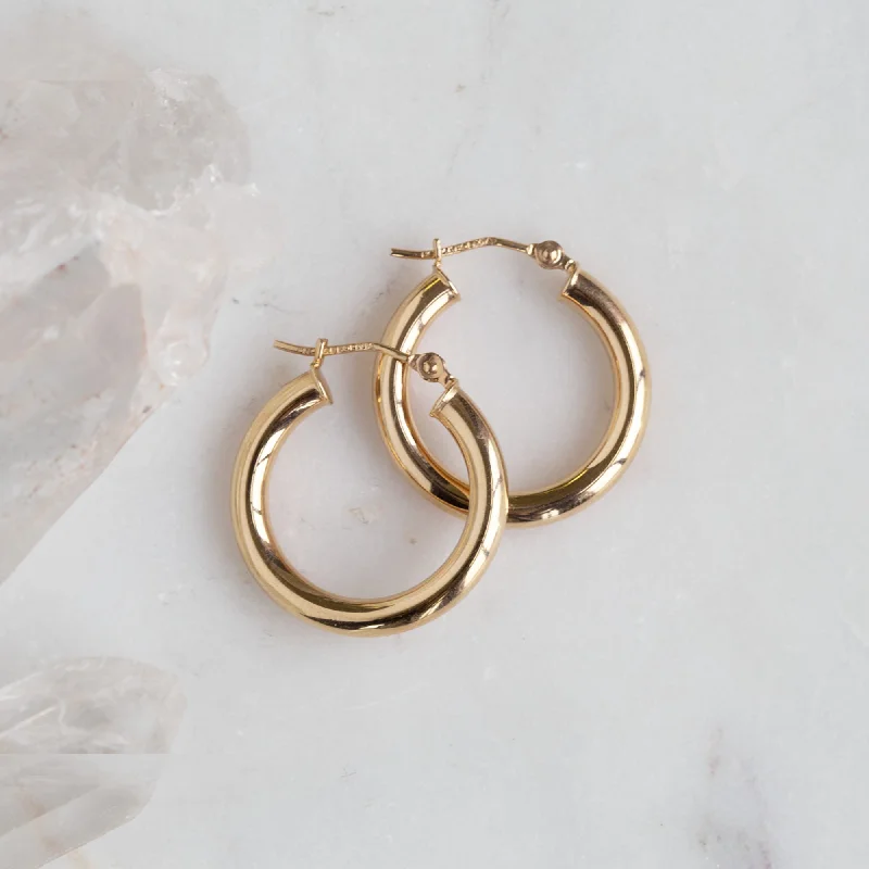 The Chunky Gold Hoop Earrings | 14K Yellow Gold