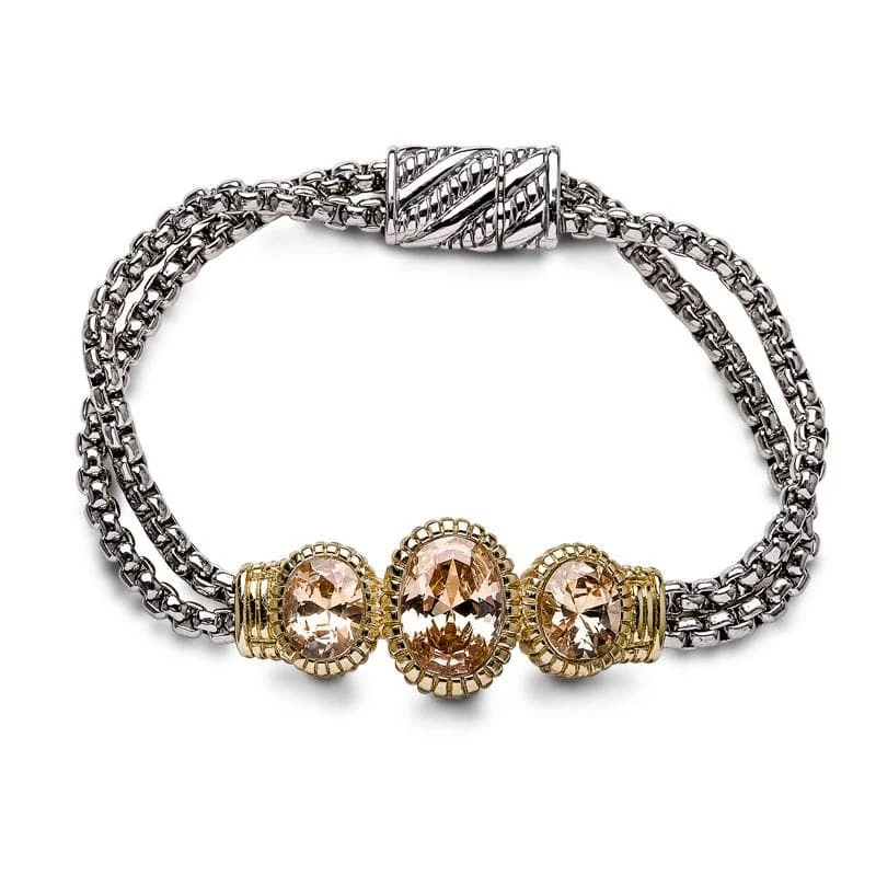 Trinity Champagne Bracelet